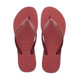 Havaianas Slim Sparkle II - Çelik Gri Kauçuk 35 EU, Burgunder, 41/42 EU