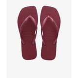 Havaianas Square Logo Metallic Kadın Bordo Terlik - 4148257-9339