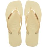Havaianas Square Logo Metallıc Kadın Parmak Arası Terlik 4148257, Krema, 37-38