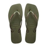 Havaianas Square Logo Metallıc Kadın Parmak Arası Terlik 4148257, Krema, 37-38