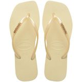 Havaianas Square Logo Metallıc Kadın Parmak Arası Terlik 4148257, Krema, 39-40