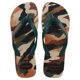 Havaianas - Top Camu, rahat, sağlam ve hafif banyo terliği, kamuflaj tasarımlı, erkekler için, Siyah Pantanal Yeşili, 39/40 EU
