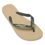 Havaianas – Top Logo Pop Up, rahat, şık ve çok yönlü banyo terliği, üst modele dayanır, dikkat çekici logolu kayış, kaymaz taban, üniseks, yetişkin, Kum Grisi, 42.5 EU