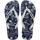 Havaianas Top Nautical 4137126-0306 Lacivert-Beyaz Erkek Terlik