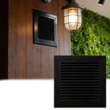 Havalandırma Kapağı, 20x24 Siyah Alüminyum Duvar Geri Dönüşlü Havalandırma Kapağı - Tavan veya Duvar için Şık Izgara, Banyo, Yatak Odası, Mutfak ve Garaj için Mükemmel - Yüksek Verimli Soğuk Hava