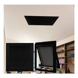 Havalandırma Kapağı, Premium 22x36 inç Alüminyum Hava Geri Dönüş Havalandırma Kapağı Izgarası - Kolay Temizlik için Çıkarılabilir Yüz, Yan Duvar/Tavan için İdeal HVAC Filtresi, Siyah Soğuk Hava