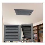 Havalandırma Kapağı, Tavan ve Yan Duvar için Alüminyum Hava Geri Dönüş Havalandırma Kapağı Izgarası, Kolay Temizlik için Çıkarılabilir Kapı, HVAC Filtre Izgarası, Verimli Soğuk Hava Sistemi (Gri)