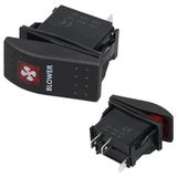Havalandırma Sembollü Işıklı 3 Pinli On-Off 12-24V Marin Switch
