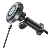 HAVALANDIRMAYA TAKILAN TELEFON TUTUCU ARAÇ TUTUCU VE ŞARJ MAGSAFE ile UYUMLU KABLOSUZ ŞARJ ÖZELLİKLİ PETEĞE TAKILIP KİLİTLENEBİLEN 15W HIZINDA HIZLI MIKNATISLI PREMİUM KALİTE 3A ŞARJLI ARAÇ TUTUCU 034