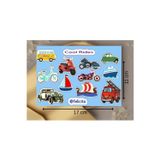 Havalı Araçlar Etiketleri Cool Rides Defter Süsleme Hediyelik Sticker Seti - 1 Sayfa