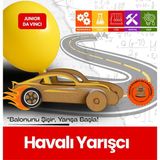 Havalı Yarışçı – Çocuklar Için Eğitici Ahşap Stem Oyuncak | Junior Da Vinci Bilim Seti