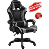 Havana Gri Desen Oyuncu Koltuğu Çok fonksiyonlu oyun sandalyesi Pu deri koltuk ergonomik bilgisayar büro