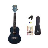 HAVANA HK-214BK MAUN CONCERT UKULELE SİYAH SET(KILIF-ASKI-METHOD-PENA HEDİYELİ)