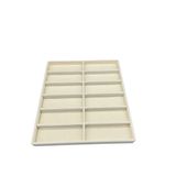 Havana Model Süet Kumaş Krem Renk 38 Cm / 36 Cm Gözlük Sergileme Çekmece Içi Stand