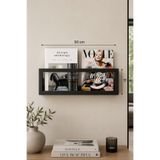 Havare Metal Duvara Monte Minimalist Modern Dergilik Raf– Metal Kitaplık, Metal Raf