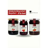 Havaza Akdeniz Meyveleri Reçelleri Vişne Reçeli 720, Ahududu Reçeli 400, Çilek Reçeli 720 gr