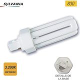 Havells Sylvania L-lamba CF-D 26 W/830 Lynx GX24d-3 kompakt flöresan lamba entegre Balast 5410288278117