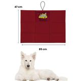 Havhav Büyük Ve Orta Irk İçin Köpek Minderi 47x85 Cm Bordo Renkli Köpek Yatağı