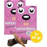 Havhav Doğal Köpek Ödül Maması 2 Adet Katkısız Köpek Ödül Maması Seti Kurutulmuş Et Sığır Çubuk Çerez 2X50 gr