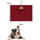 Havhav Küçük Ve Orta Irk İçin Köpek Minderi 47x70 Cm Bordo Renkli Köpek Yatağı