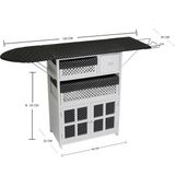 Havin Dolaplı Ütü Masası Ahşap Malzeme 82 cm Boy 56 cm En 32 cm Derinlik ile Şık Tasarım