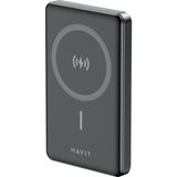 Havit 10000MAH Magsafe Manyetik Kablosuz Powerbank Ultra Ince 20W, Iphone Uyumlu - Siyah