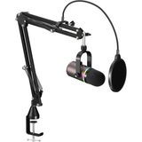 Havit Gamenote GK63 Pro Rgb Gaming Profesyonel Oyuncu Yayıncı Mikrofonu ve Masa Standı - Siyah