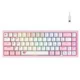 Havit Gamenote KB874L Pembe Mekanik Red Switch Gaming Klavye