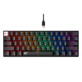Havit Gamenote KB903L Siyah RGB %60 TKL Red Switch Kablolu Mekanik Oyuncu Klavyesi