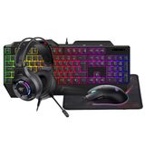 Havit Gamenote Kb905Cm-Tur 4'Lü Gaming Set – Klavye, Mouse, Kulaklık, Mousepad