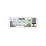 Havit Gamenote KB909L Hot-Swap Gaming Mekanik Klavye - TFT Ekran,(3 Mod BT,2.4G,Kablolu),Light Blue Switch