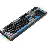 Havit Gamenote KB912L Hot-Swap Kablosuz Gaming Mekanik Klavye - Tft Ekran, 3 Modlu,(Bt/2.4g/kablolu), Light Blue Switch - Siyah