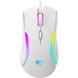 Havit Gamenote MS1033 Rgb Beyaz Gaming Makrolu Oyuncu Mouse 8000DPI