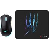 Havit Gamenote MS1037CM RGB Optik Kablolu Gaming Mouse + Mouse Pad