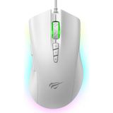 Havit Gamenote MS1040 Rgb Gaming Oyuncu Mouse - 8000 Dpı, 8 Tuşlu Programlanabilir - Beyaz