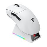 Havit Gamenote MS955WB Beyaz RGB Şarjlı Optik Kablolu/Kablosuz Oyuncu Mouse