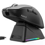 Havit Gamenote MS955WB Beyaz RGB Şarjlı Optik Kablolu/Kablosuz Oyuncu Mouse