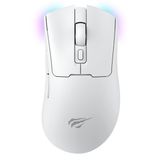 Havit Gamenote MS966SE Kablosuz Gaming Mouse - Beyaz – 3 Mod Bağlantı, 22000 DPI, RGB, BT V5.2 (Beyaz)