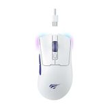 Havit Gamenote MS966WB Beyaz RGB Şarjlı Optik Kablolu/Kablosuz Oyuncu Mouse
