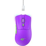 Havit Gamenote MS966WB Profesyonel Rgb Wireless Gaming Oyuncu Mouse 4 Modlu - Mor