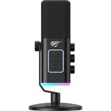 Havit GK71 Rgb Profesyonel Yayıncı Oyuncu Mikrofonu Type-C Xlr 24BIT/192KHZ - Siyah