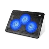 HAVIT Laptop Soğutucu Cooling Pad/LAP, Kuehlmatte 15.6 " – 17 inç dizüstü bilgisayar, dizüstü bilgisayar için (3 vantilatörler) (F2056)