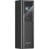 Havit PB50 PD140W Dijital Ekranlı 27000mAh Yüksek Kapasiteli Powerbank - 140W Çıkış Gücü ile Siyah
