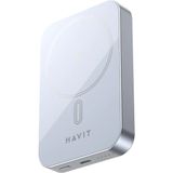 Havit PB5228 Titanium Magsafe 10.000 mAh Powerbank - Alüminyum Kasa ile Hızlı Şarj Desteği - Titanyum