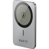 Havit PB5249 Magsafe 15W 3000MAH Ultra Ince 5.8mm Alüminyum Powerbank - Gri