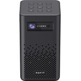 Havit Pj208 Prime Bataryalı Taşınabilir Projeksiyon Cihazı 1080P ve 4K Desteği DLP Siyah