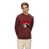 Havlu Aplikeli, Logolu Erkek SweatShirt M Bordo 4063535524812