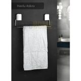 Havlu Askısı Paslanmaz Çelik Yapışkanlı Banyo Havluluk Düzenleyici Krom
