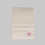 Havlu - Bej Renk- Hope Desen 70 X 140 Banyo Havlusu