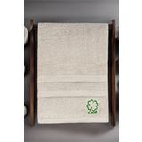 Havlu - Bej Renk- Luck Desen 70 X 140 Banyo Havlusu